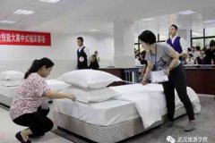 武汉市旅游学校技能大赛现场