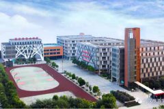 武汉市旅游学校校园鸟瞰图